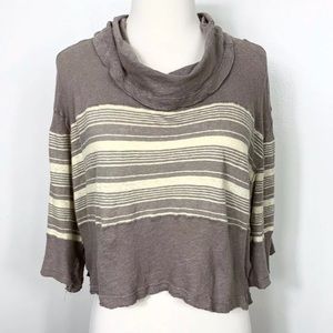 Free People Seaside Cowl Neck Crop Top - sz XS